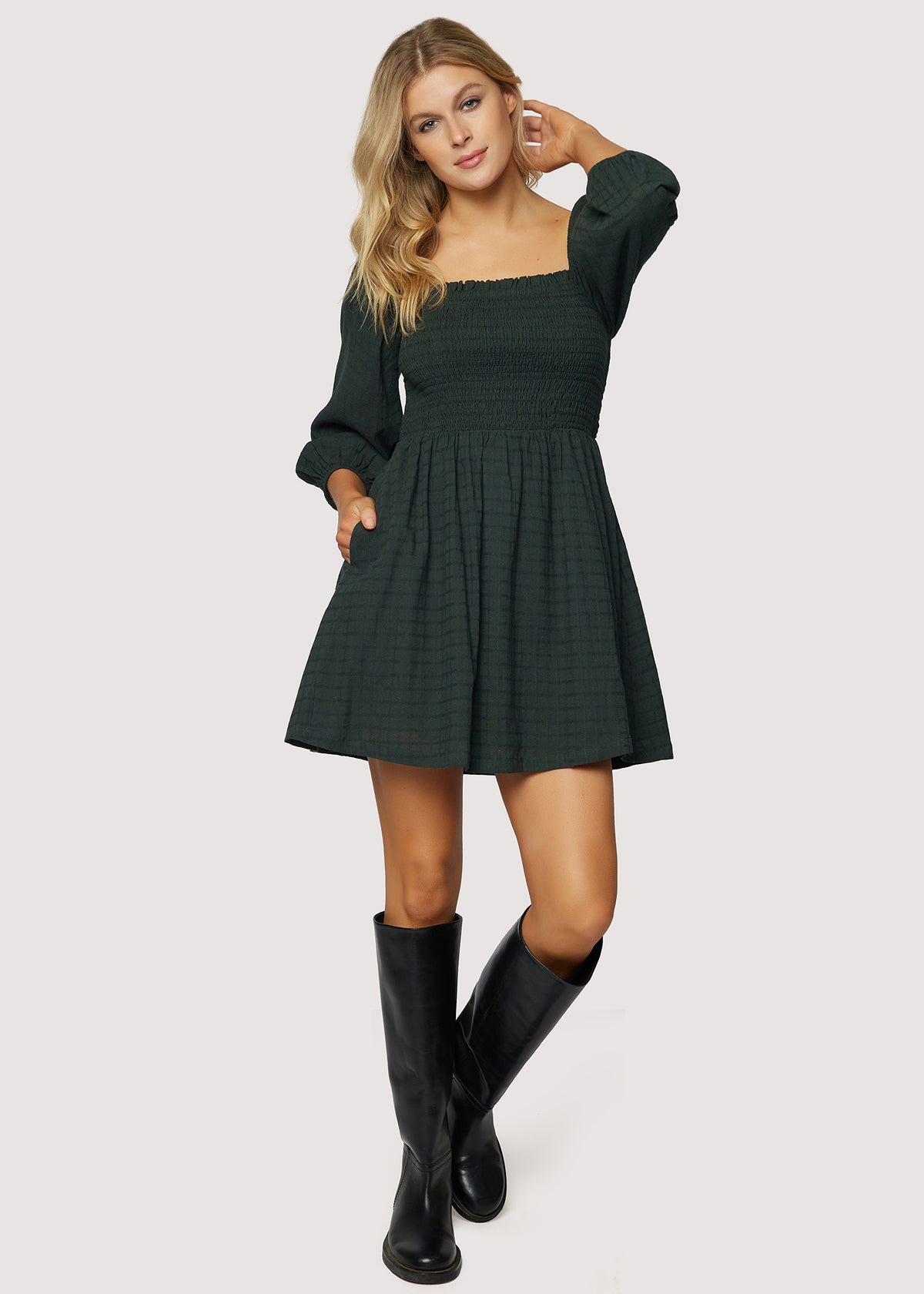 My jewel mini hot sale dress forest green