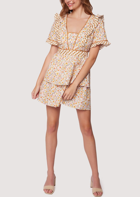 Spring Sunrise Mini Dress